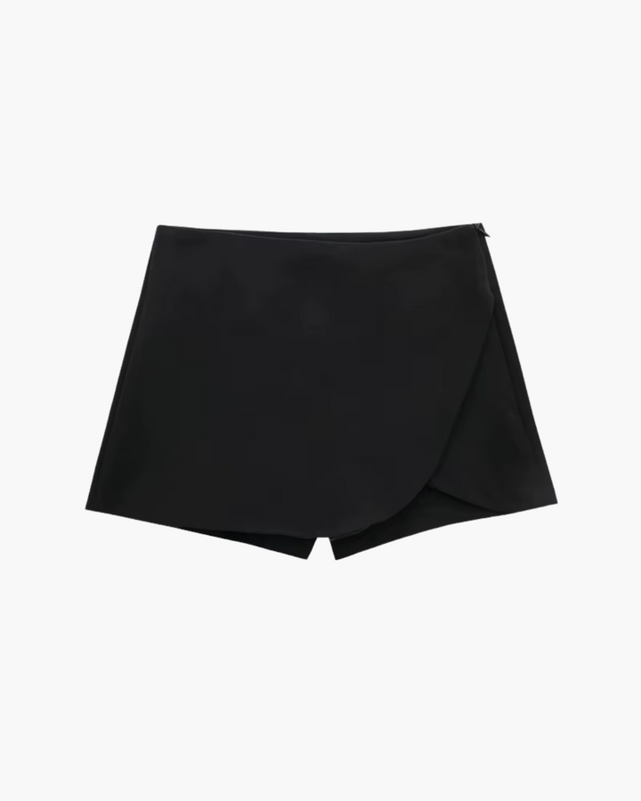 Asymmetrische Hoge Taille Skort met Minirok Look voor Dames