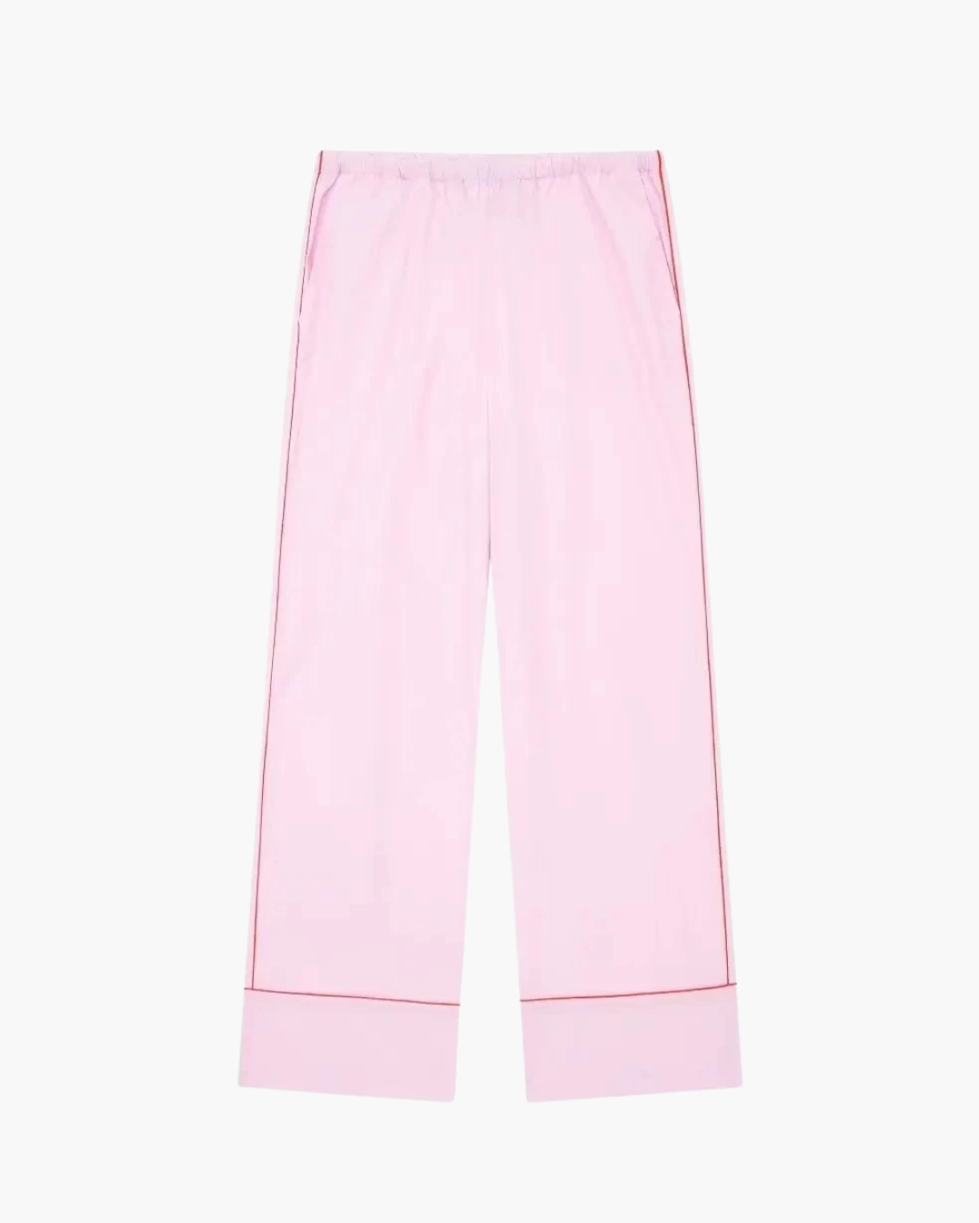 Casual Roze Broek Pak met Cropped Blouse voor Dames