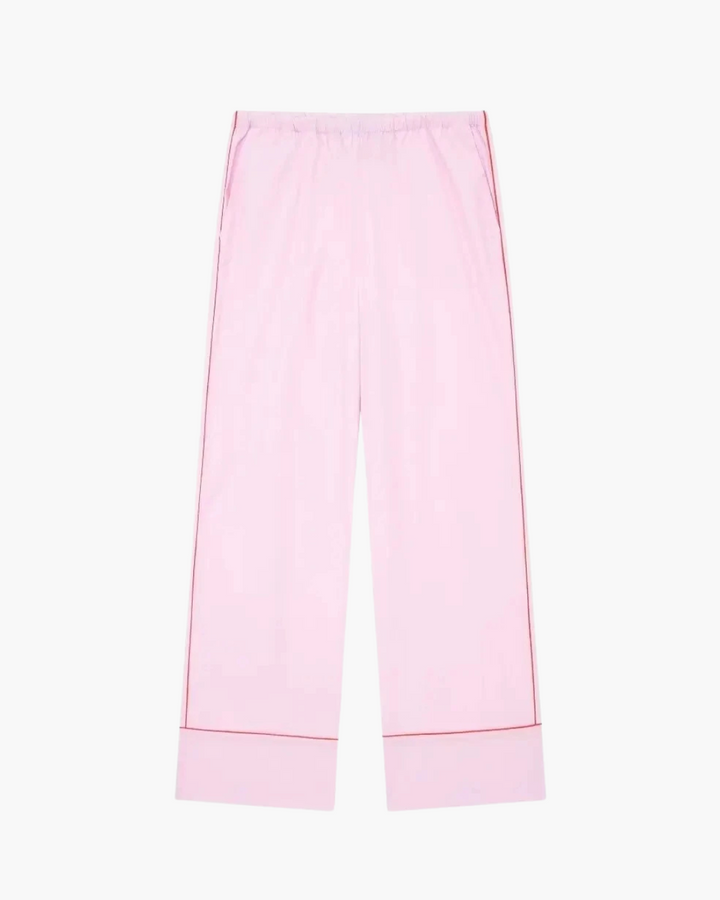 Casual Roze Broek Pak met Cropped Blouse voor Dames