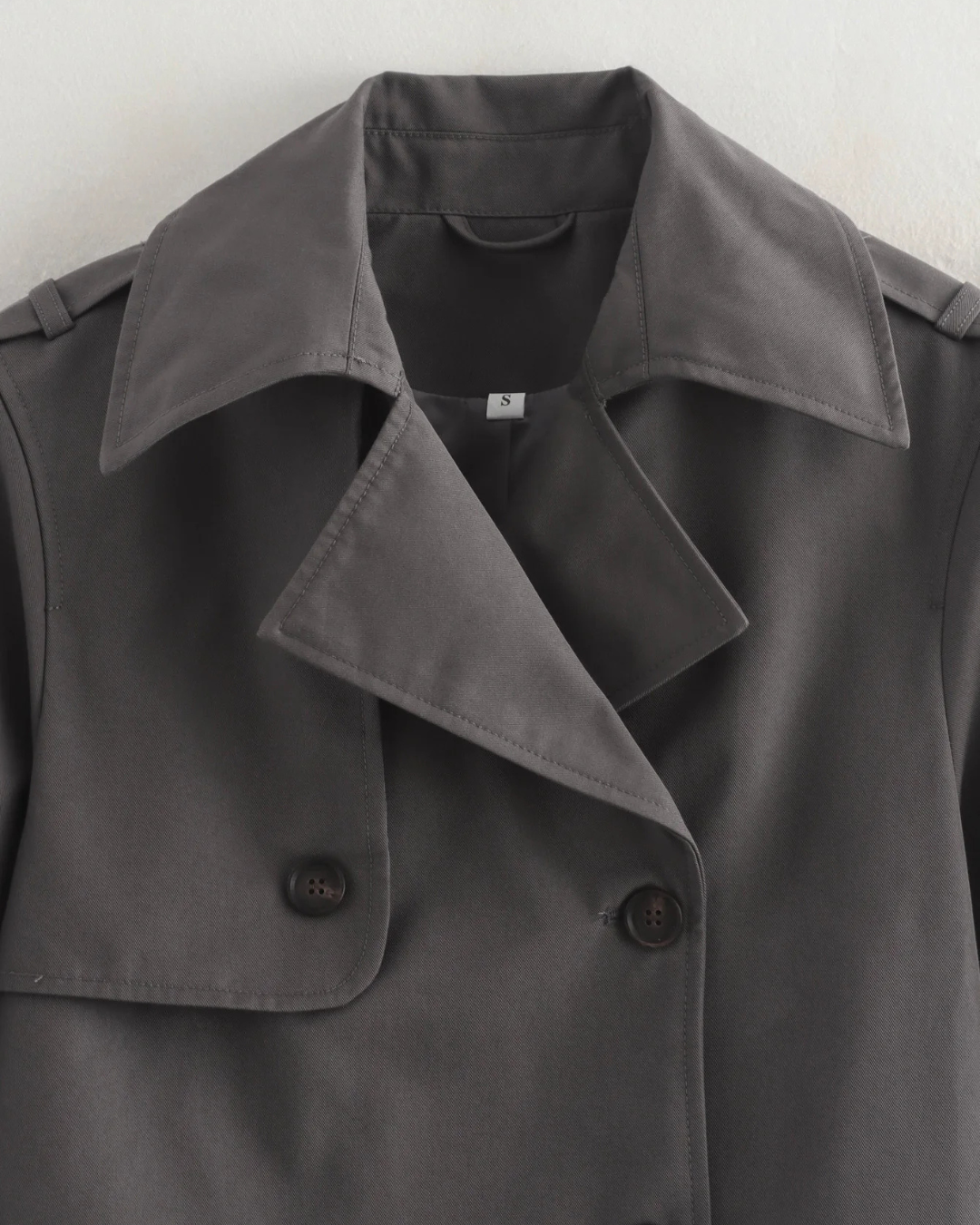 Chique Vintage Korte Herfstjas voor Dames