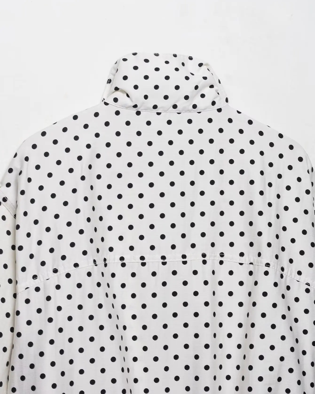 Polka Dot Herfstjas met Rits en Zakken voor Dames