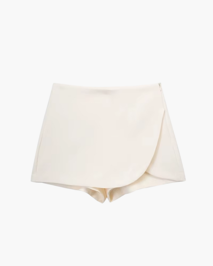 Asymmetrische Hoge Taille Skort met Minirok Look voor Dames