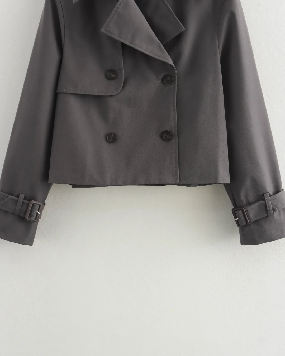 Chique Vintage Korte Herfstjas voor Dames