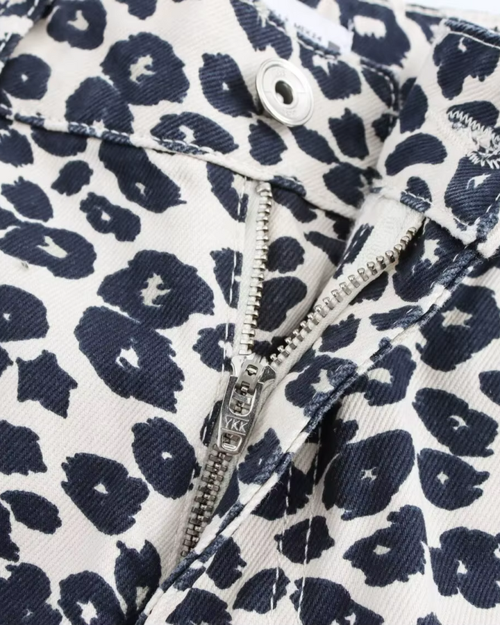 Casual Denim Pak met Dierenprint Jack en Broek voor Dames