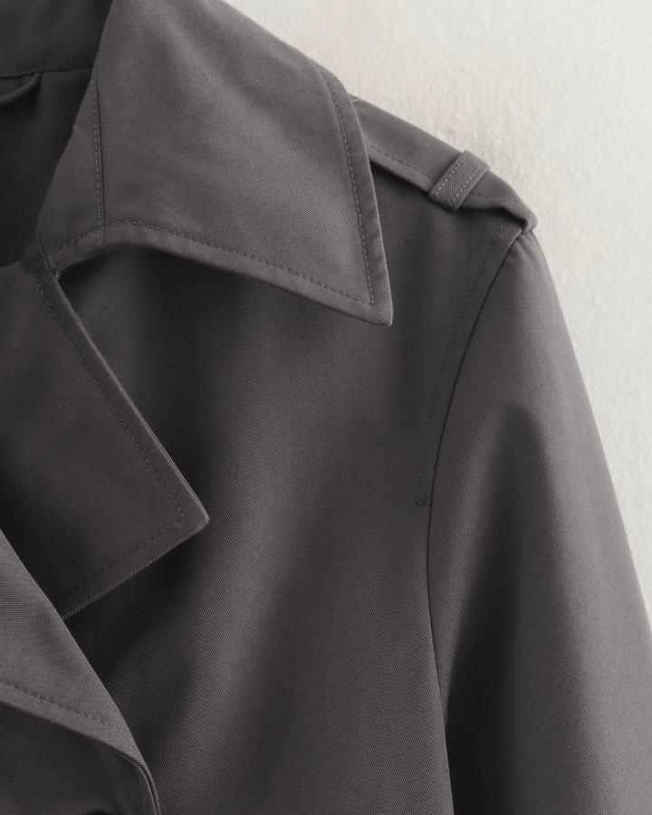 Chique Vintage Korte Herfstjas voor Dames