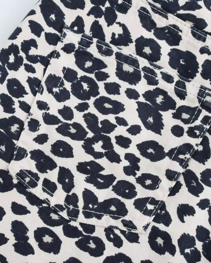 Casual Denim Pak met Dierenprint Jack en Broek voor Dames