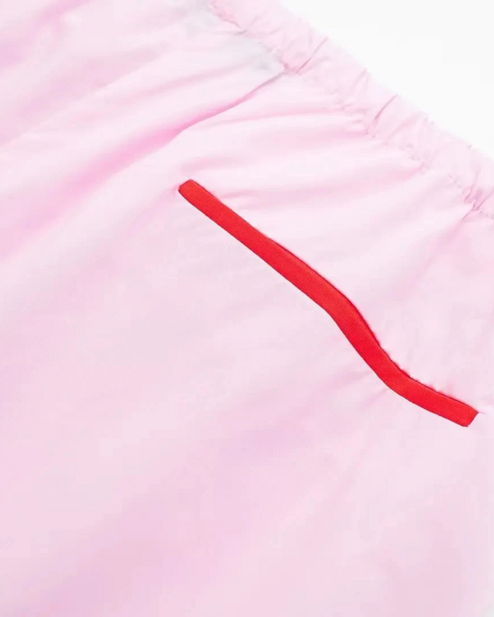 Casual Roze Broek Pak met Cropped Blouse voor Dames