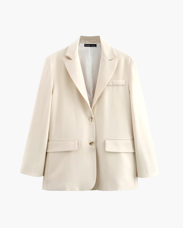 Chique Beige Blazer voor Dames