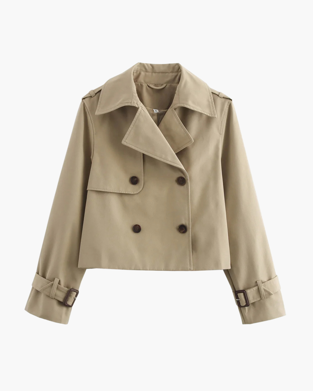 Chique Vintage Korte Herfstjas voor Dames