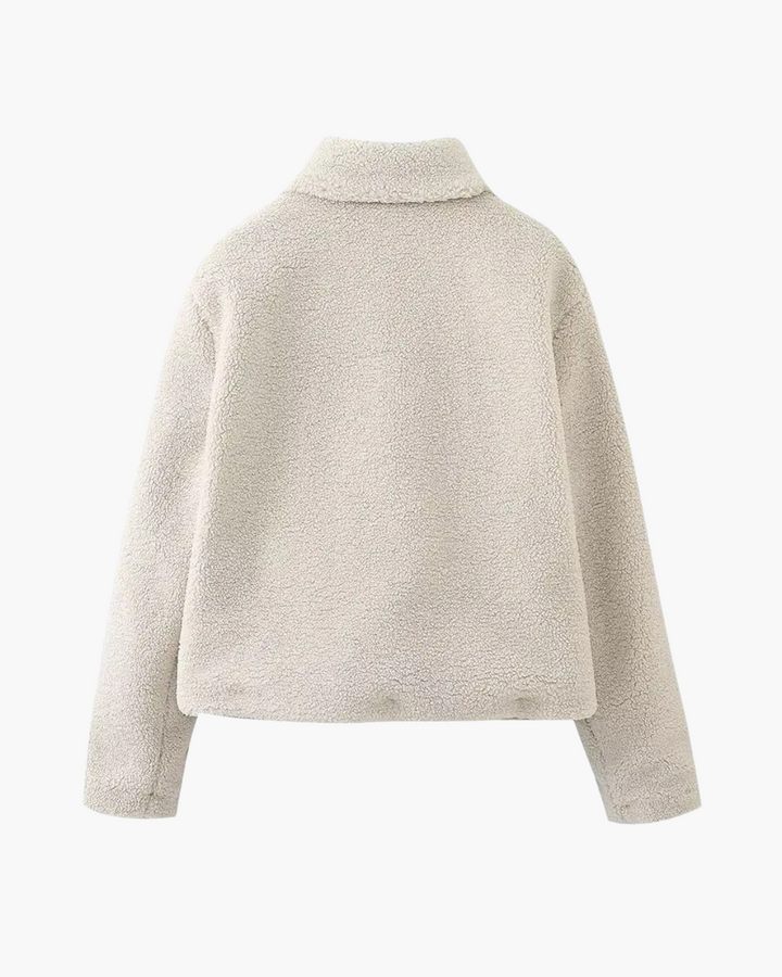 Casual Effen Winterjas met Knopen en Kraag voor Dames