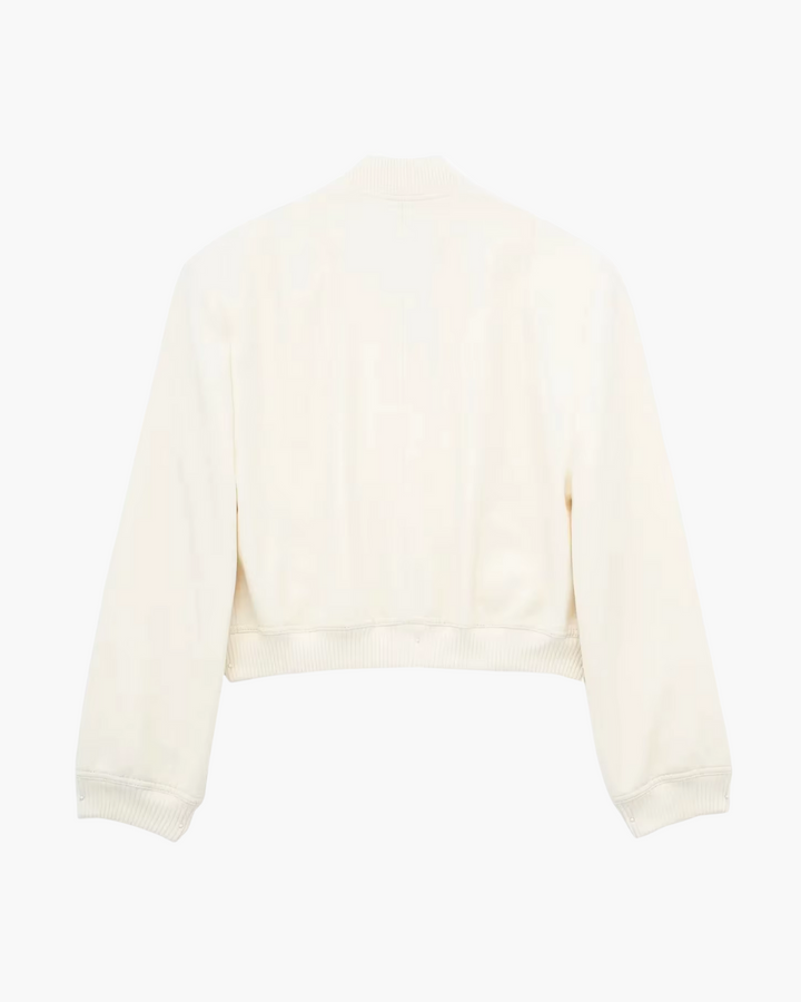 Elegante Witte Bomberjack voor Dames