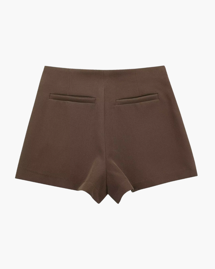 Asymmetrische Hoge Taille Skort met Minirok Look voor Dames
