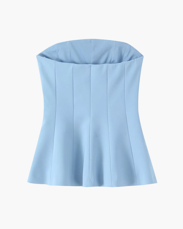 High Street Strapless Top met Rits voor Dames
