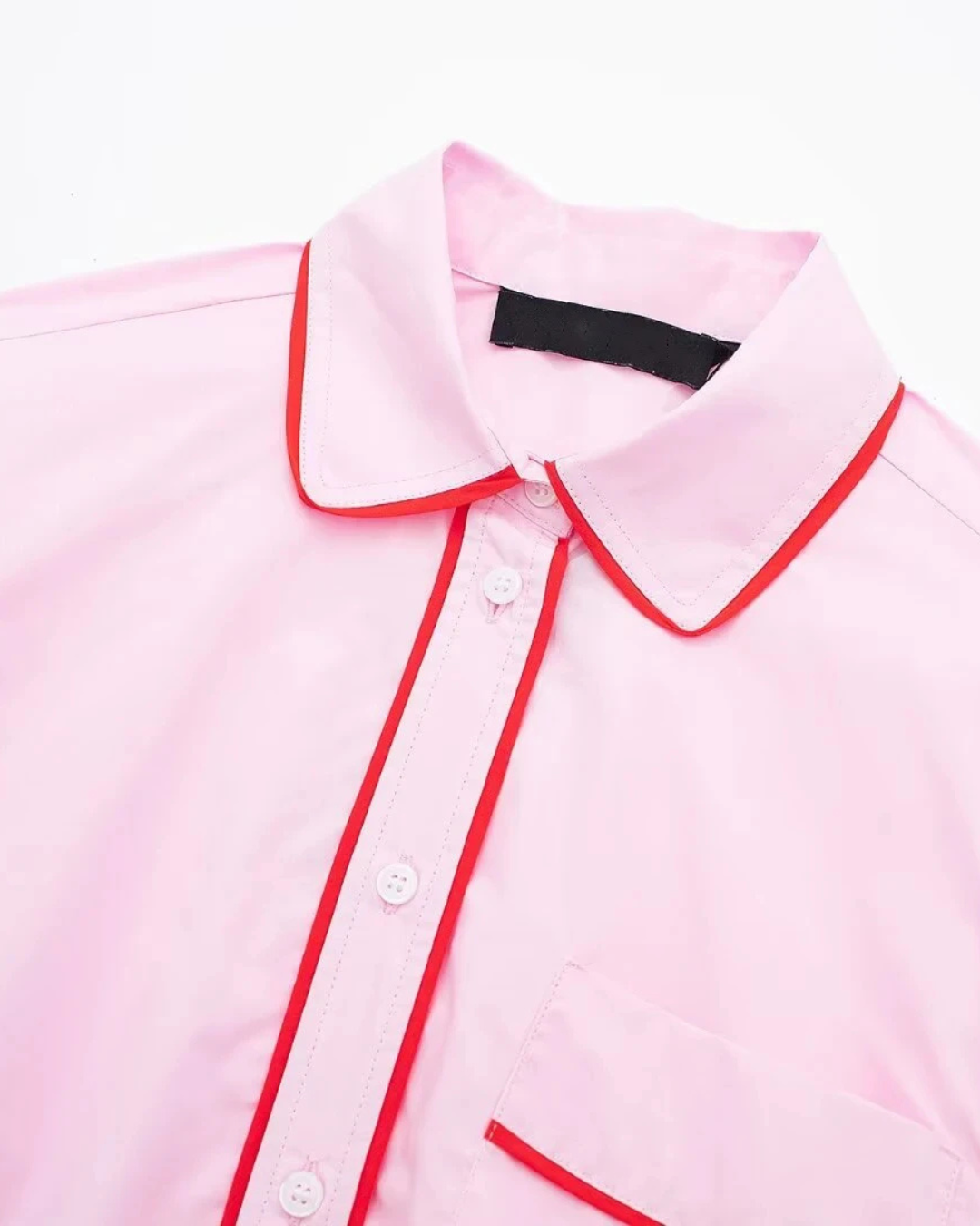 Casual Roze Broek Pak met Cropped Blouse voor Dames