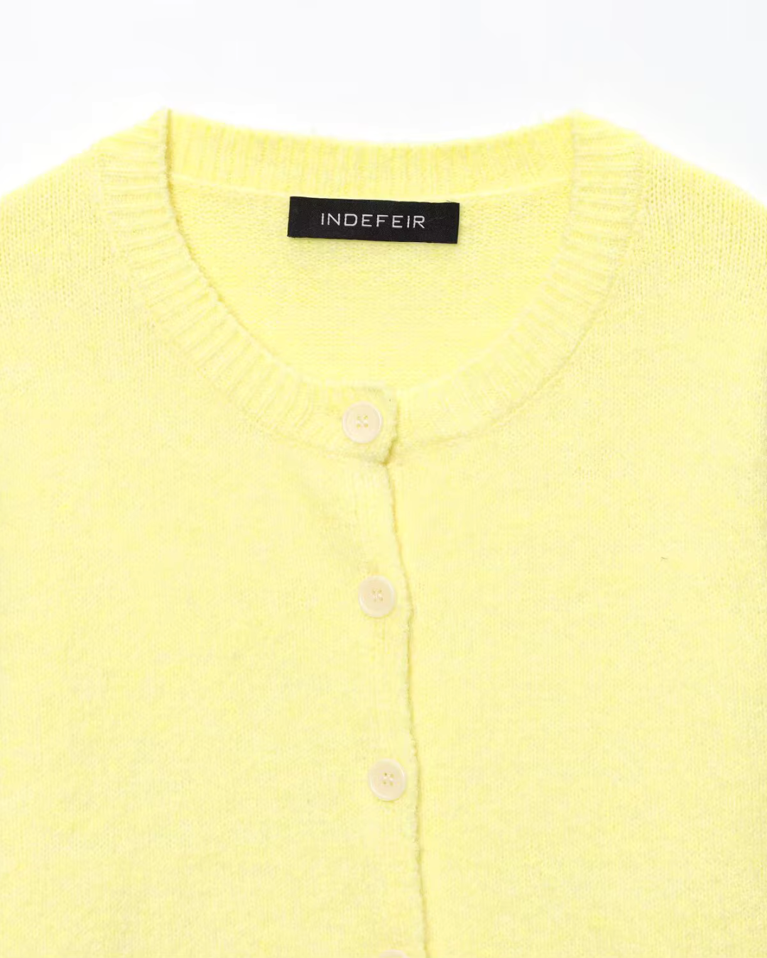 Casual Geel Gebreid Vest Met Knopen voor Dames