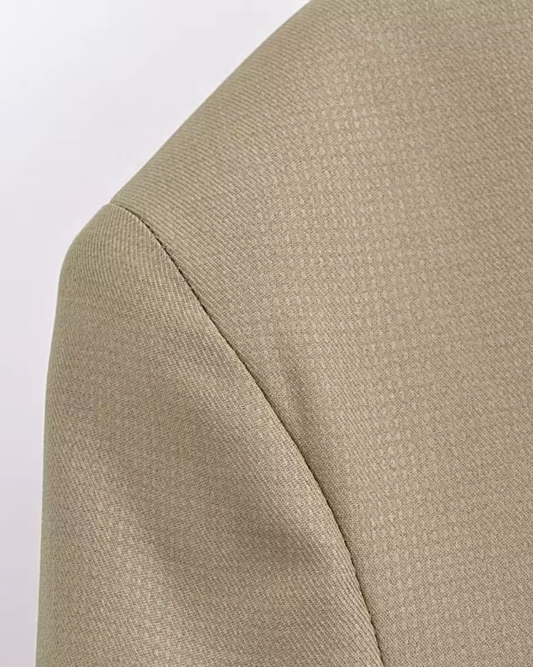 Stijlvolle Chique Beige Blazer en Wijde Pijpen Broek Set voor Dames