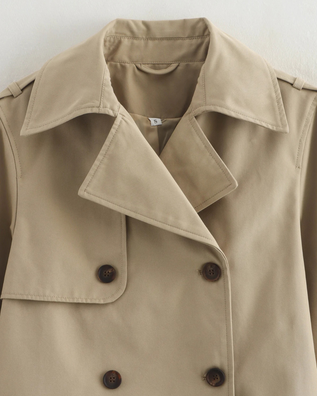 Chique Vintage Korte Herfstjas voor Dames