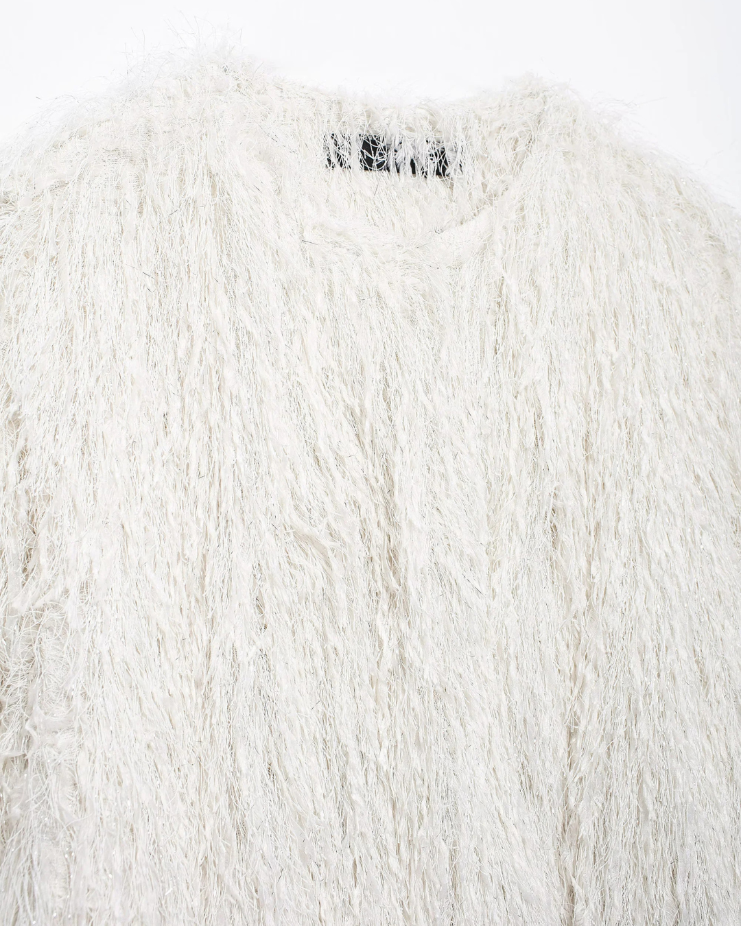 Elegante Cropped Jas van Zacht Pluche Nepbont voor Dames