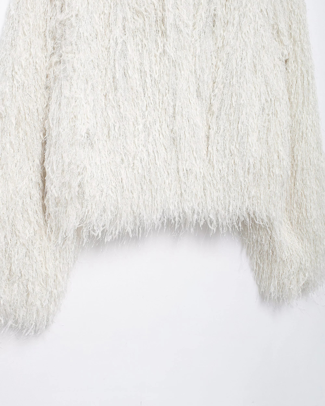 Elegante Cropped Jas van Zacht Pluche Nepbont voor Dames