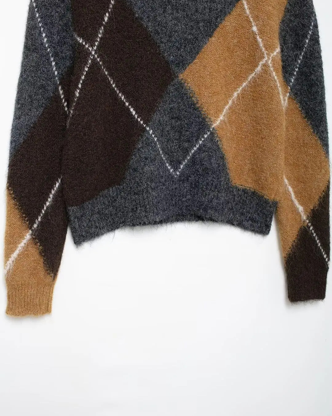 Stijlvolle Geruite Trui met V-hals voor Dames