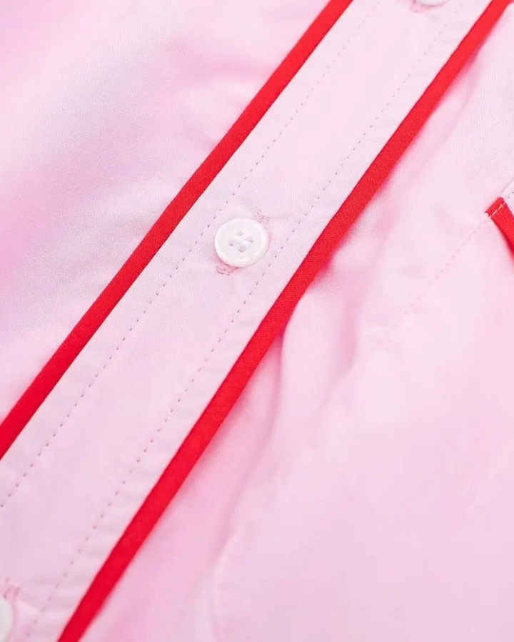 Casual Roze Broek Pak met Cropped Blouse voor Dames