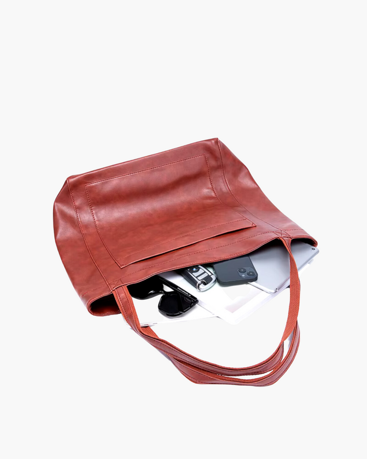 Vintage Emmer Schoudertas van Zacht PU Leer