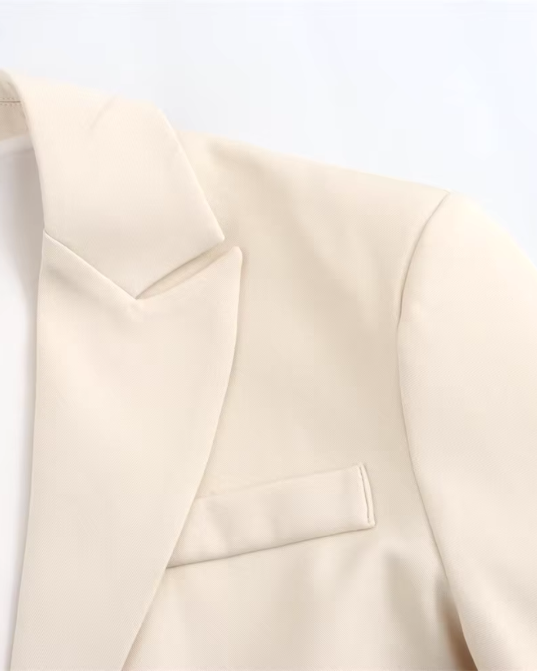Chique Beige Blazer voor Dames