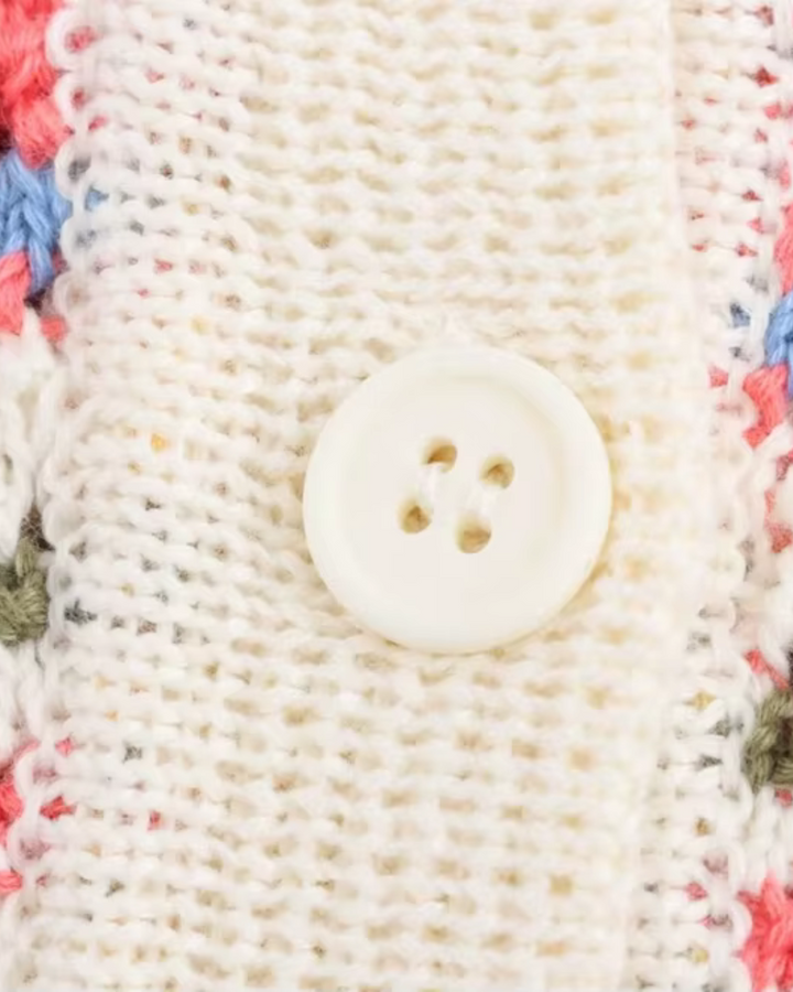 Trendy Gestreepte Gehaakte Crop Trui voor Dames