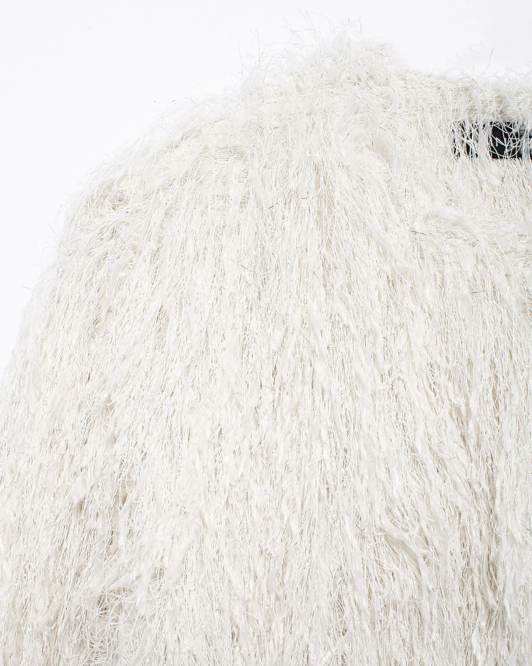 Elegante Cropped Jas van Zacht Pluche Nepbont voor Dames