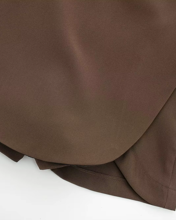 Asymmetrische Hoge Taille Skort met Minirok Look voor Dames