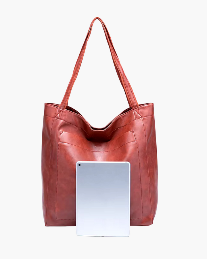 Vintage Emmer Schoudertas van Zacht PU Leer