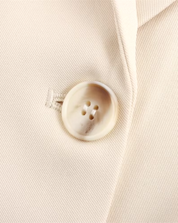 Chique Beige Blazer voor Dames