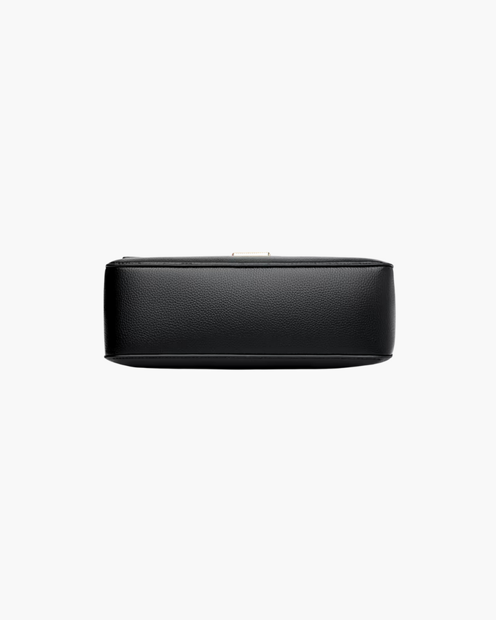 Trendy Zwarte Crossbody Tas van Hoogwaardig PU Leer