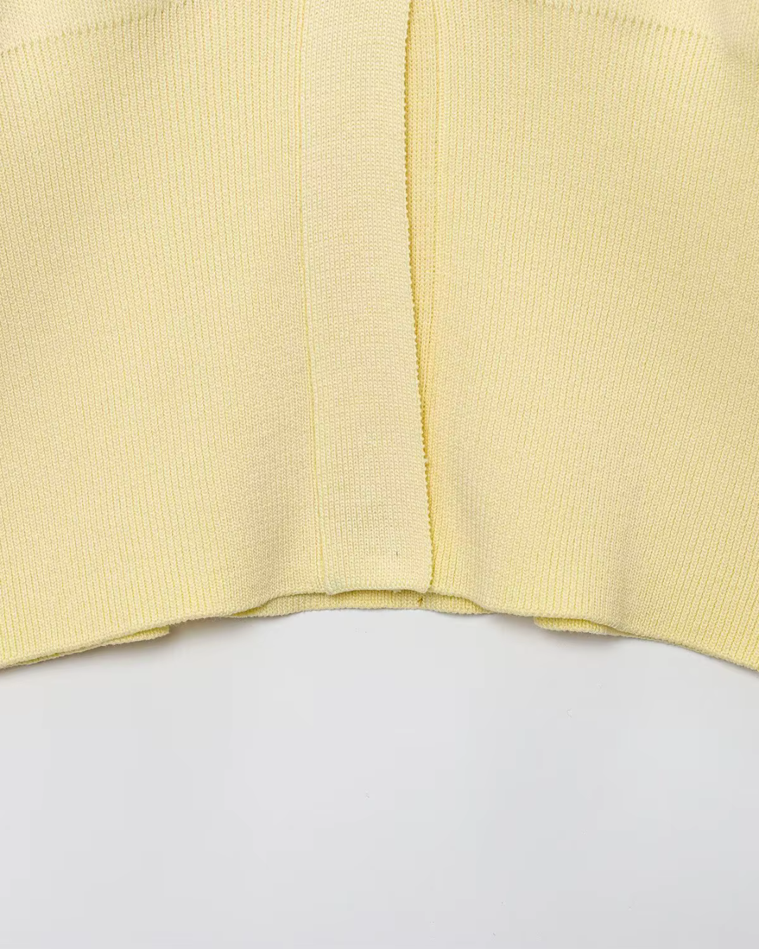 Elegante Gebreid V-hals Vest met Lange Mouwen voor Dames