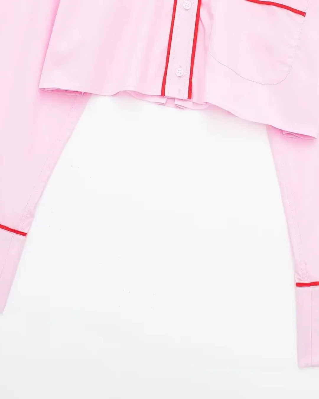 Casual Roze Broek Pak met Cropped Blouse voor Dames