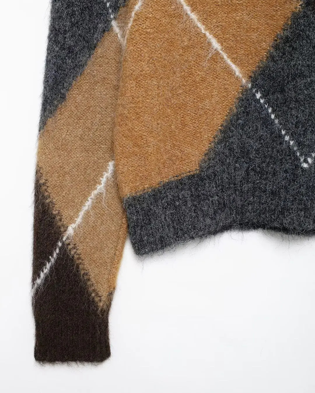 Stijlvolle Geruite Trui met V-hals voor Dames