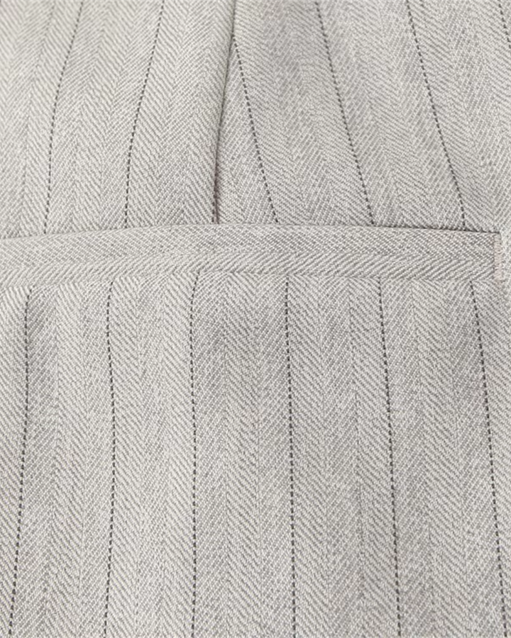 Gestreepte Beige Wijde Pijpen Pantalon voor Dames