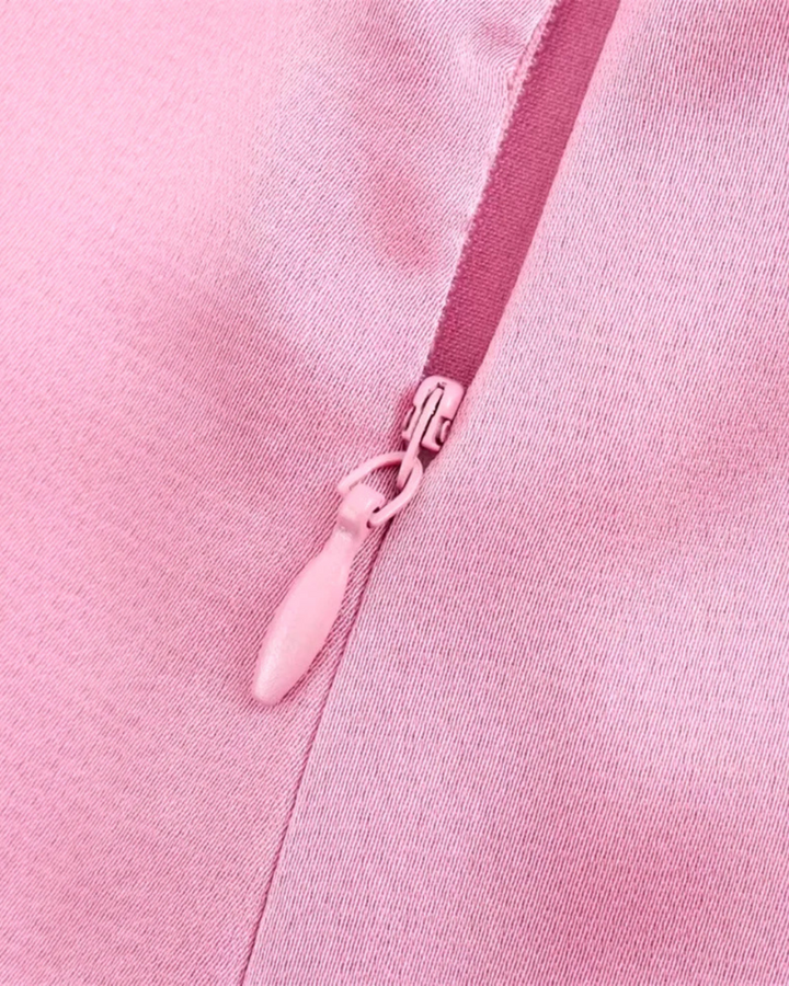 Roze Satijnen Elegante Dames Jumpsuit