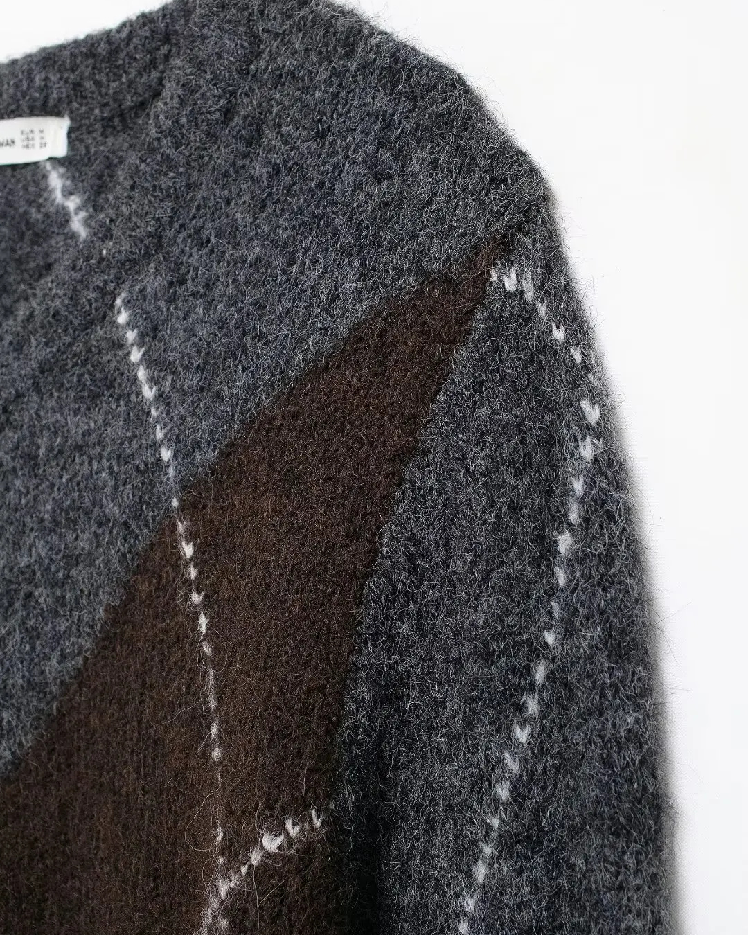 Stijlvolle Geruite Trui met V-hals voor Dames