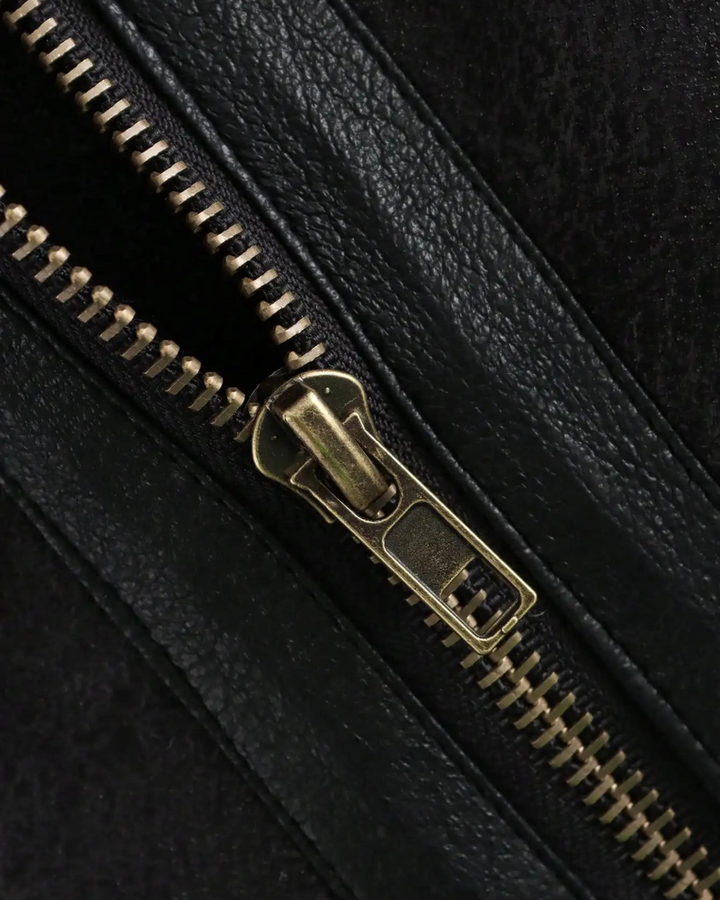 Warme Mouwloze Kunstleren Jas met Fleece voor Dames