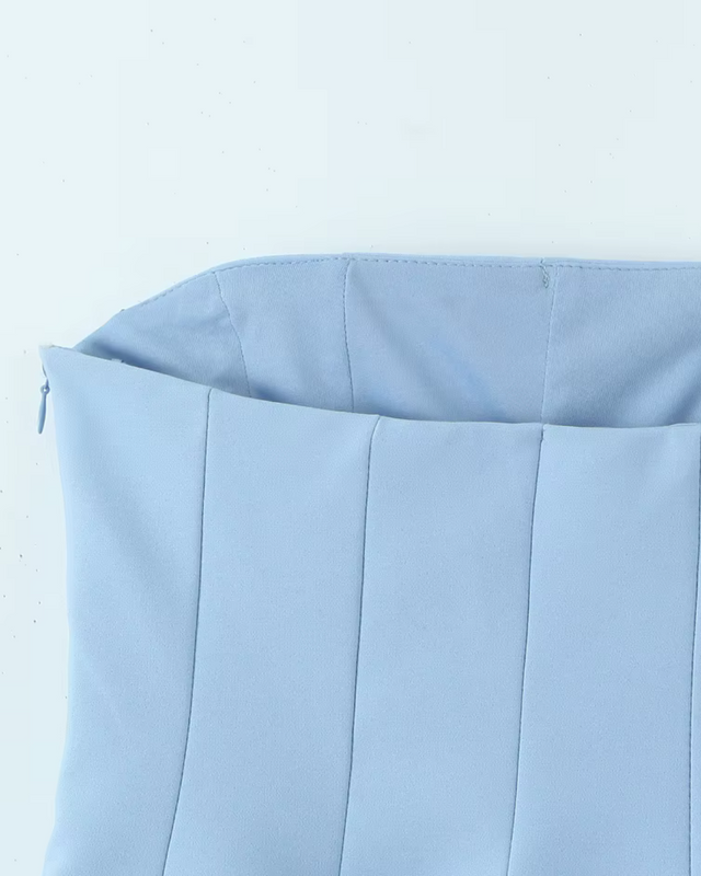 High Street Strapless Top met Rits voor Dames