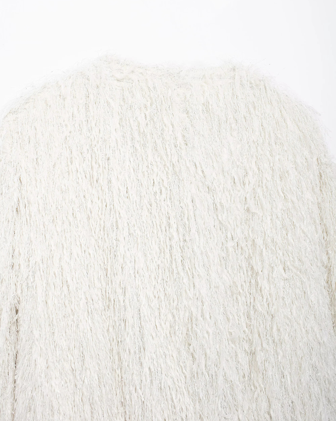 Elegante Cropped Jas van Zacht Pluche Nepbont voor Dames