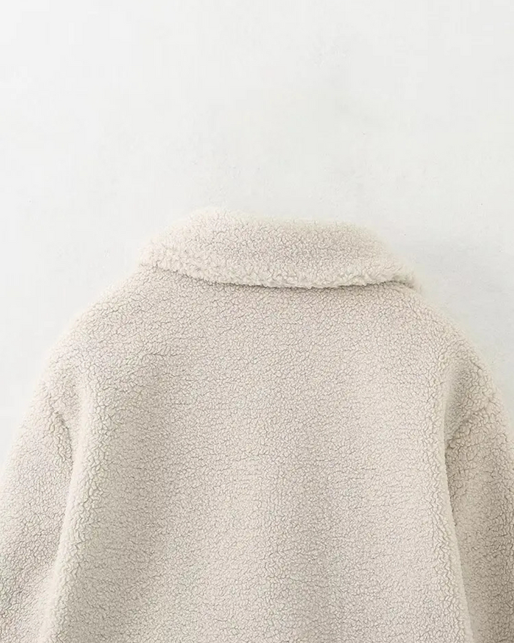 Casual Effen Winterjas met Knopen en Kraag voor Dames