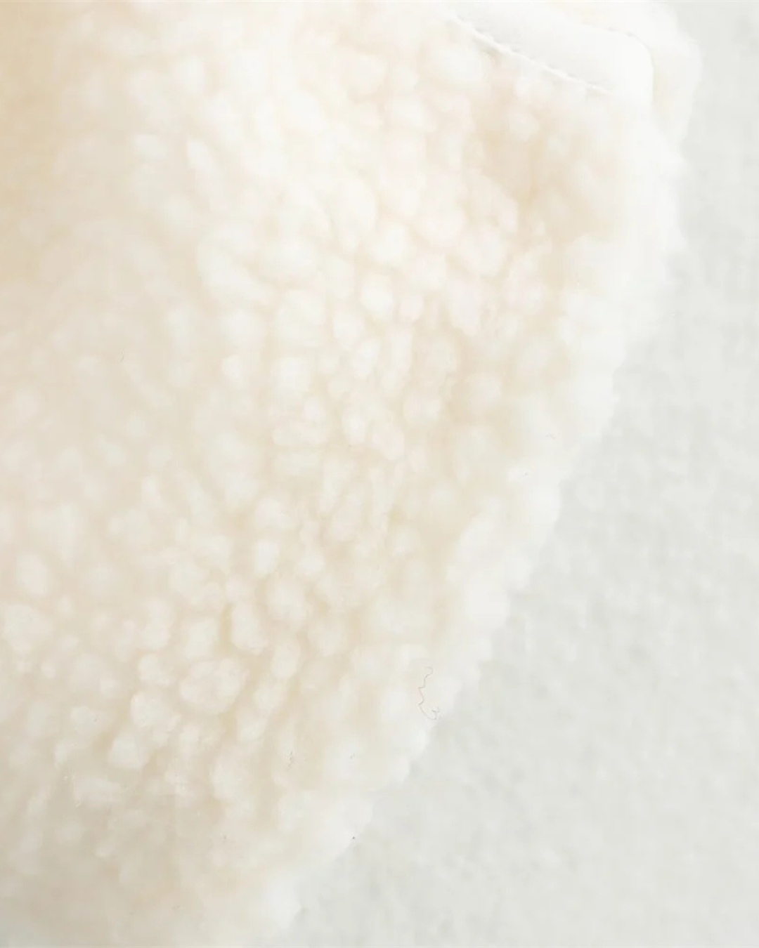 Witte Oversized Teddy Fleece Jas voor Dames