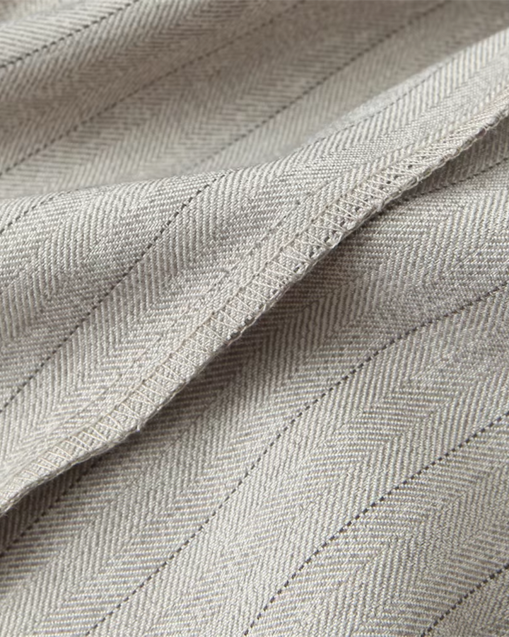 Gestreepte Beige Wijde Pijpen Pantalon voor Dames