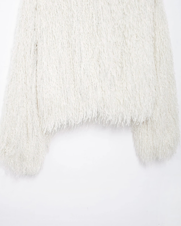 Elegante Cropped Jas van Zacht Pluche Nepbont voor Dames