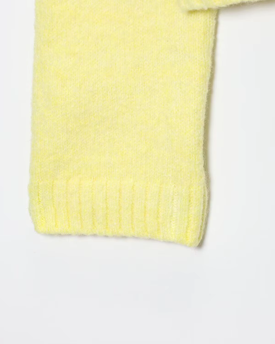 Casual Geel Gebreid Vest Met Knopen voor Dames