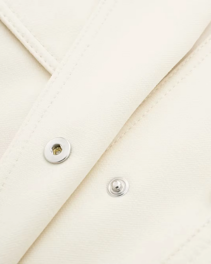 Elegante Witte Bomberjack voor Dames